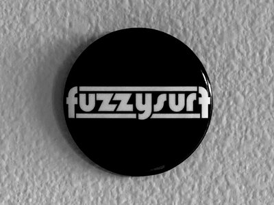 Black Fuzzysurf Logo 2.5" Button main photo