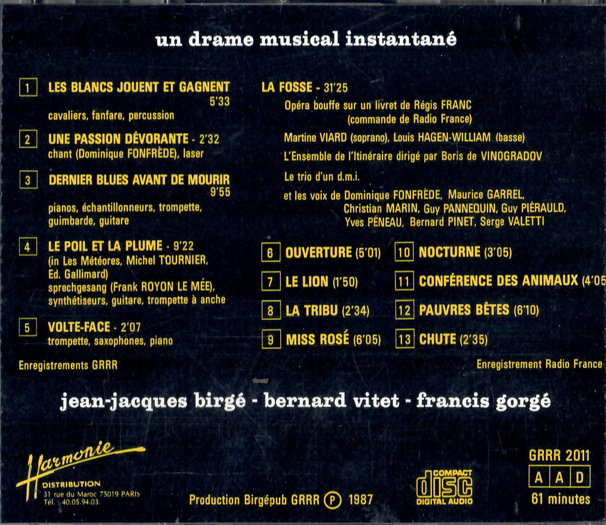 Les Blancs Jouent Et Gagnent Jean Jacques Birgé