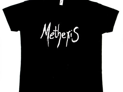 Black T-shirts with white 'Methexis' logo main photo
