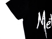 Black T-shirts with white 'Methexis' logo photo 