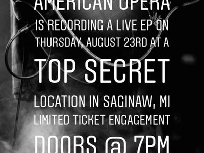American Opera Secret Show on August 23rd main photo