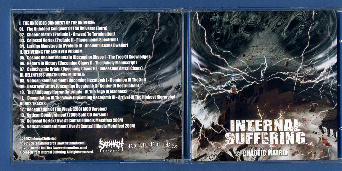 SAT198: Internal Suffering - Chaotic Matrix [re-release