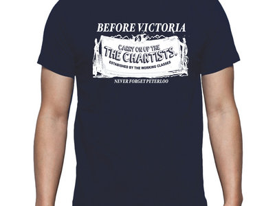 Navy Blue Chartist T-shirt (with free poster and badge) main photo