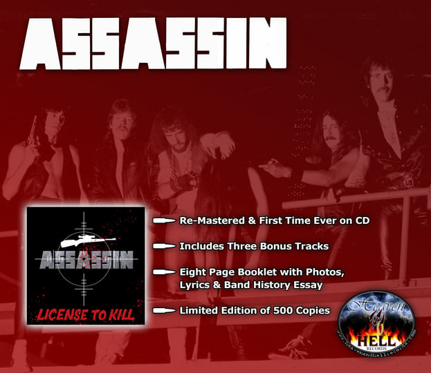License to Kill re-issue | ASSASSIN | Heaven and Hell Records