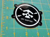 Bit Shifter vinyl sticker • skull & electrical bolts emblem (2 per order) photo 