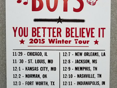 "You Better Believe It" 2015 Winter Tour Poster main photo