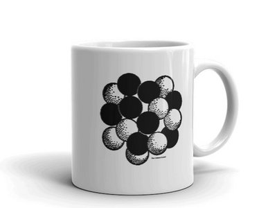 The Content Label (Logo/White) Mug 12oz, Unique Coffee Mugs, Novelty Coffee Cup, Gift Idea main photo