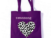 Tote bag with leopard print heart photo 