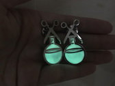Glow in the Dark Cut Chemist Enamel Pin photo 