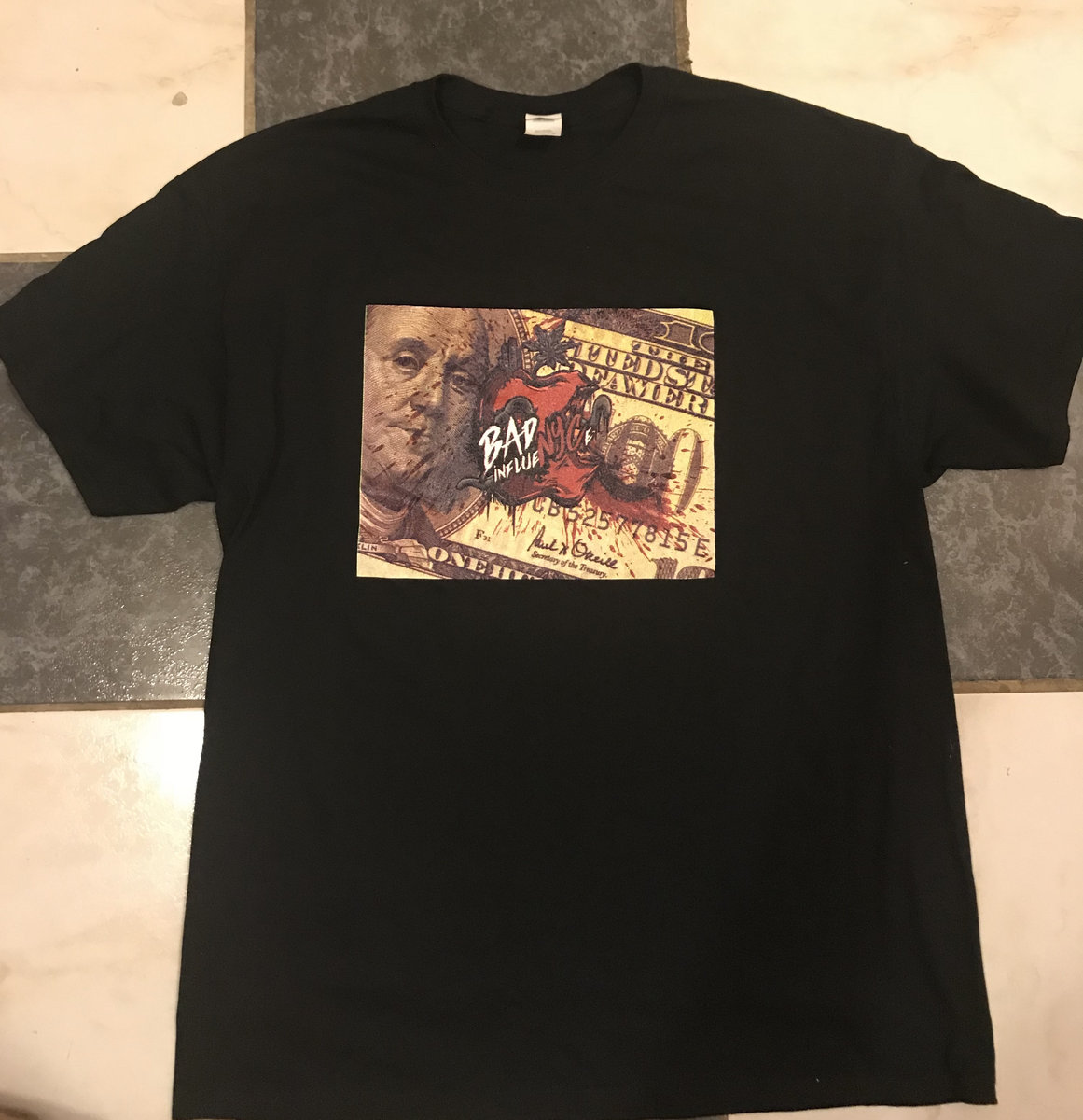 Bad Influenyce Blood Money T shirt | Rome Streetz