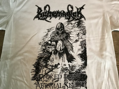 Draugr / Evoked From Abysmal Sleep white t-shirt (with pin) main photo
