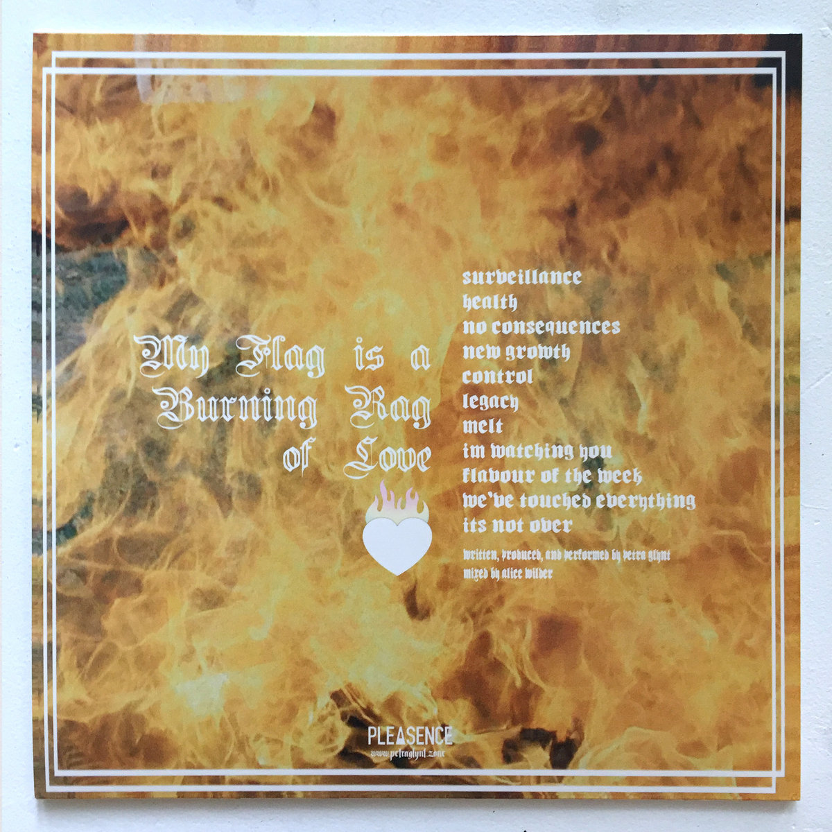 My Flag Is A Burning Rag Of Love (Album) | Petra Glynt