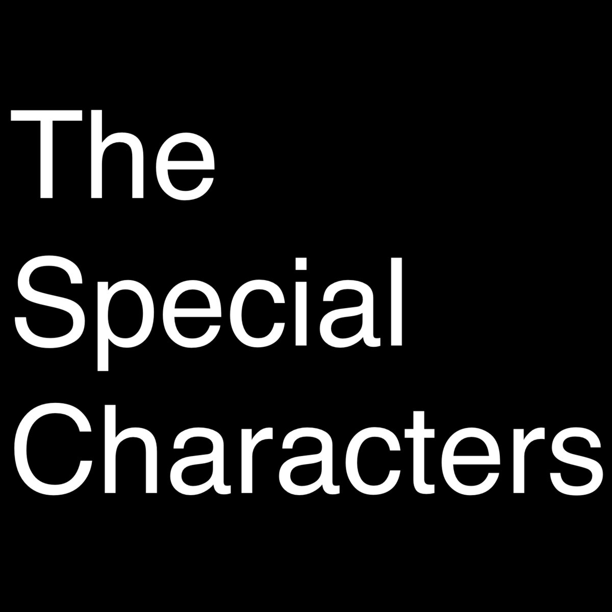 the-special-characters