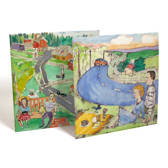 欧2LP Magnetic Fields The Wayward Bus / Distant Plastic Trees REWIGLP13 Domino /00660 The Magnetic Fields - The Wayward Bus / Distant Plastic