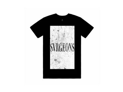 SVRGEONS White Rectangular Logo on Black Shirt main photo
