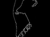 Special limited edition 'Flatline' silver or golden plated necklace photo 