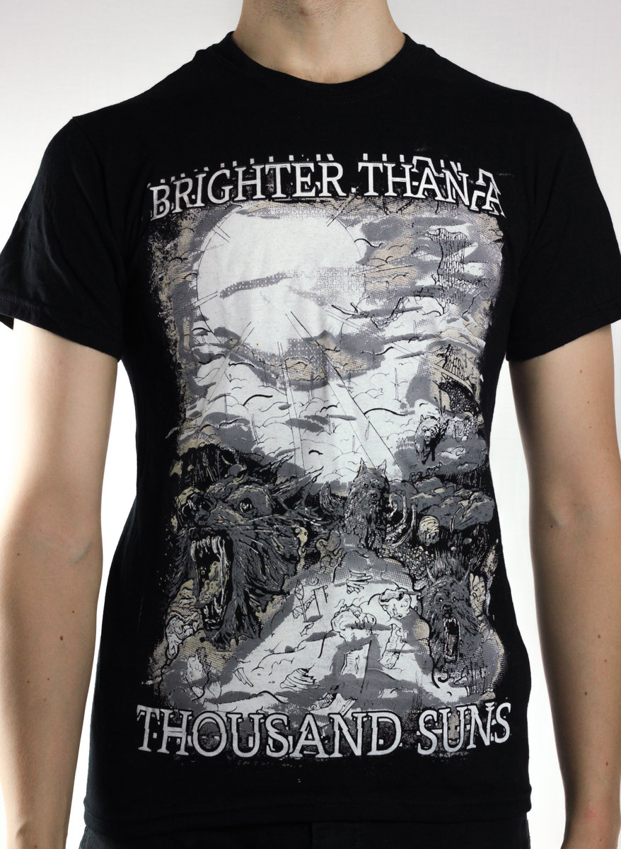Brighter Than A Thousand Suns Wolves And The Apocalypse Printed Tee Brighter Than A Thousand Suns Wolves And The Apocalypse Printed Tee