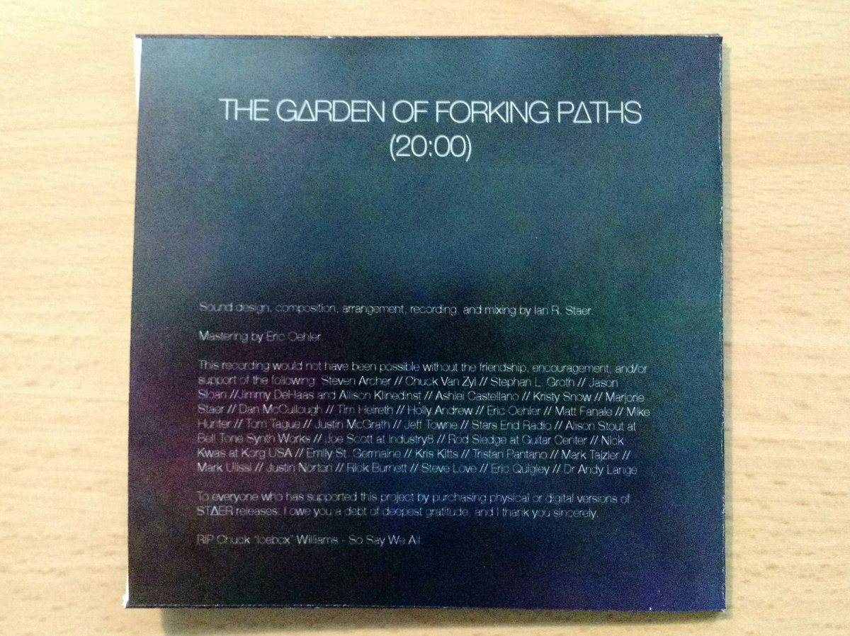 The Garden Of Forking Paths St Er
