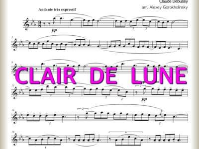 Clair de Lune - clarinet part PDF main photo