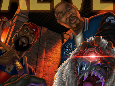 Limited Edition: Mic Handz & Sean Price ALIVE  cover art poster by SKAM2? main photo