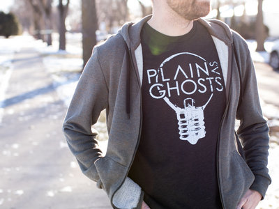 Plain as Ghosts "Bulb" T-Shirt Charcoal (Unisex) main photo