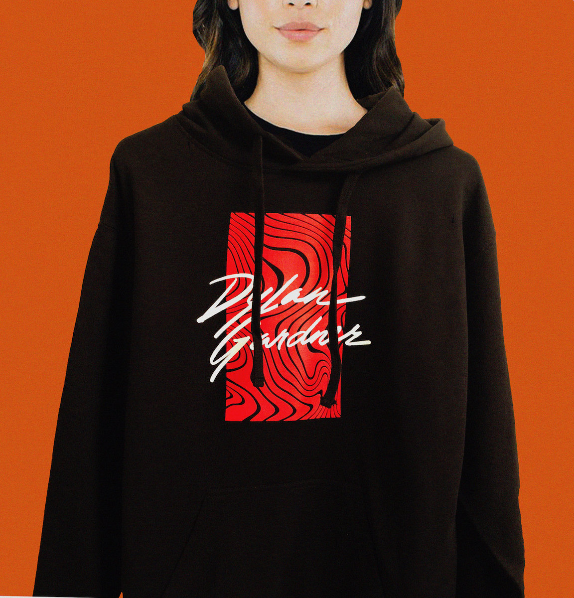 Printed Hoodie - Red/airplane - Kids