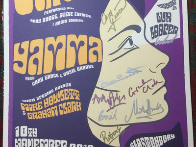 SIGNED Poster Print - Cary Grace + YAMMA at The King Arthur, 10 November 2018 - Un-trimmed/oversized A3 (320 mm x 460 mm) main photo
