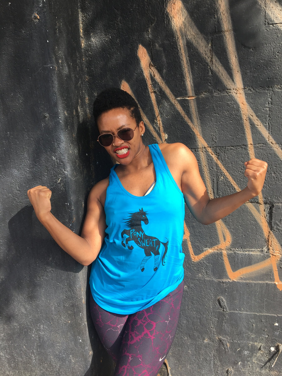 Pony Sweat - Logo Tank Top - Turquoise | Pony Sweat
