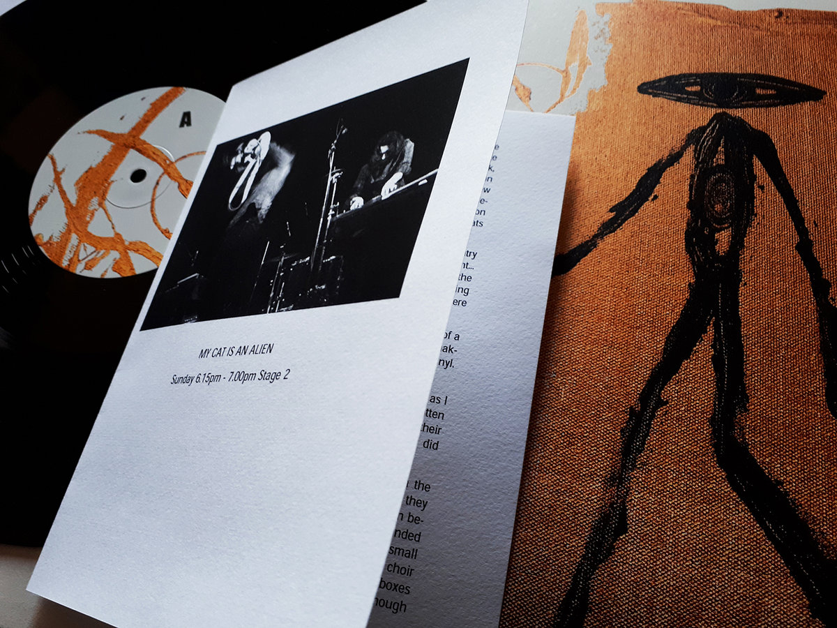 Full-color, double-cover artwork by Roberto Opalio on heavy weight textured jacket. Folded insert with liner notes by Byron Coley. Limited edition of 250.