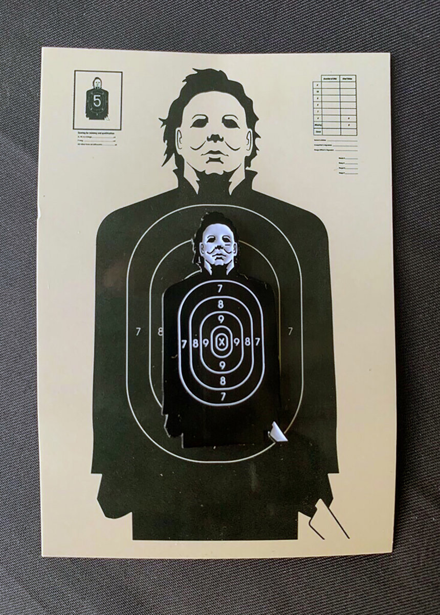 Halloween Target Practice Enamel Pin John Carpenter