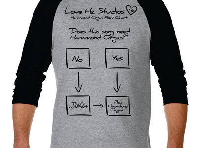 Love Hz Studios 'Hammond Organ Flowchart' T-shirt main photo
