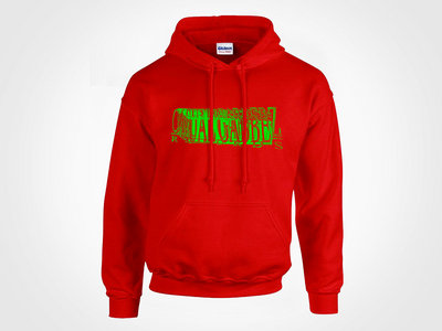 CASUAL GABBERZ CHRISTMAS HOODIE 2018 (RED/FLUORESCENT GREEN) main photo