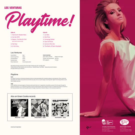 Playtime! (LP/CD/digital, 2019) | Los Venturas | Green Cookie records