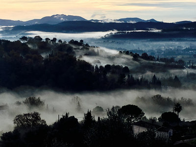 Colour Print - December mist shrouding the valley main photo