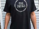 Perve Endings Barbed T Shirt Black photo 