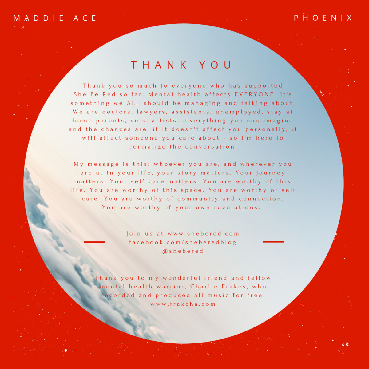 Phoenix - A Mental Health Journey | Maddie Ace - She Be Red | Maddie Ace