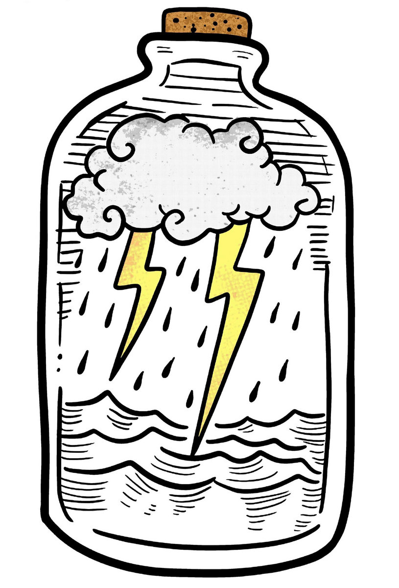 yellow snow lightning in a jar