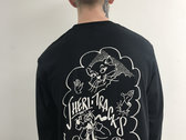 Long Sleeve Black Front & Back Print Jheri Tee! FOR COLLECTION NO POSTAGE photo 