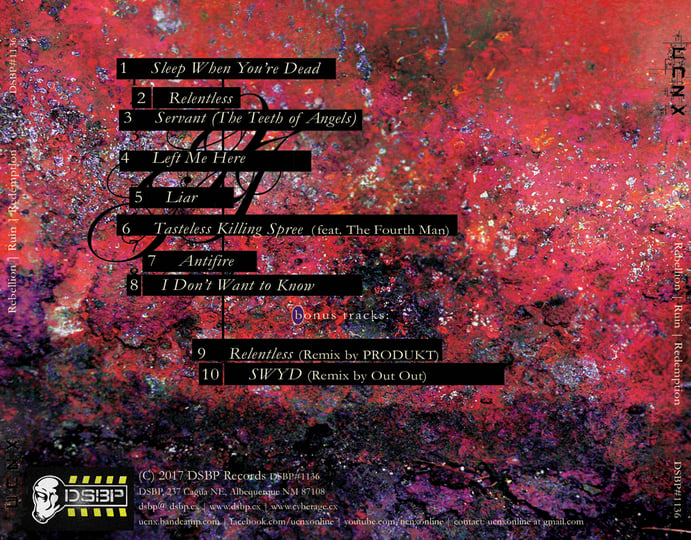 REBELLION RUIN REDEMPTION | UCNX | DSBP Records