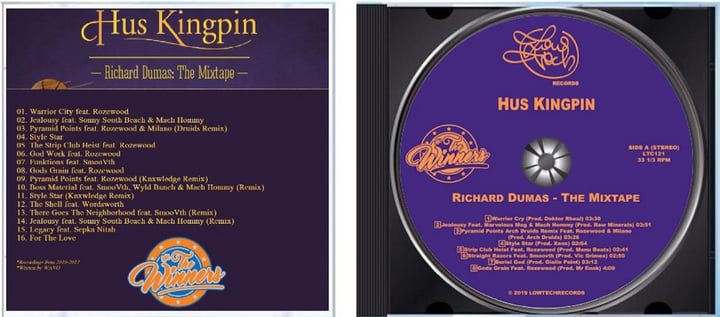 HUS KINGPIN – END OF A DECADE (LP) Hus Kingpin - End Of A Decade - Lowtechrecords LP -