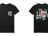 Black FES Logo + 'Sleep It Off' back design T-Shirt photo 