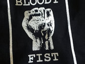BLOODY FIST Sheilas Black T-Shirt - Original Logo (Front & Back Print) photo 