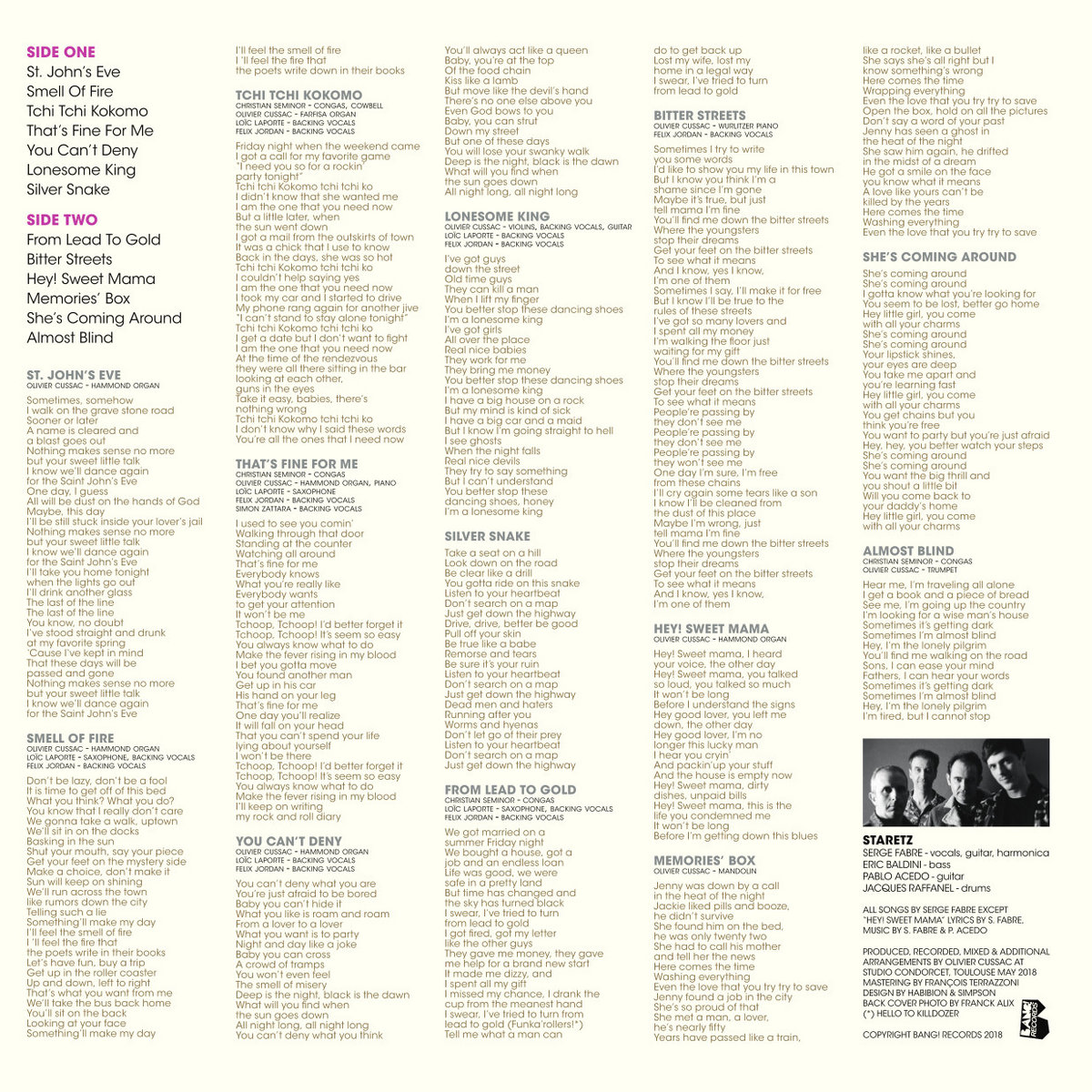 From Lead to Gold Staretz