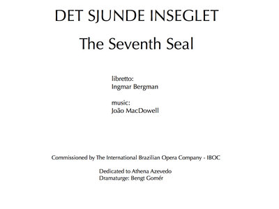 The Seventh Seal - Vocal Score - PDF main photo