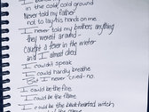 Damn the Witch Siren - Handwritten Lyrics of Your Choice