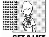 "Get A Job" Champion Shirt (Orange) photo 