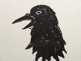 Raven Song Print- Handmade & signed w Download of song photo 