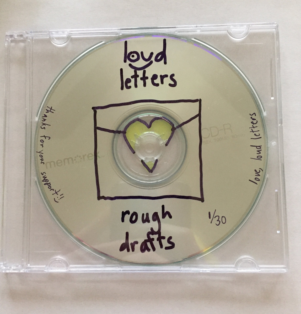 loud letters rough drafts cd uv fluorescent yellow edition letters drafts