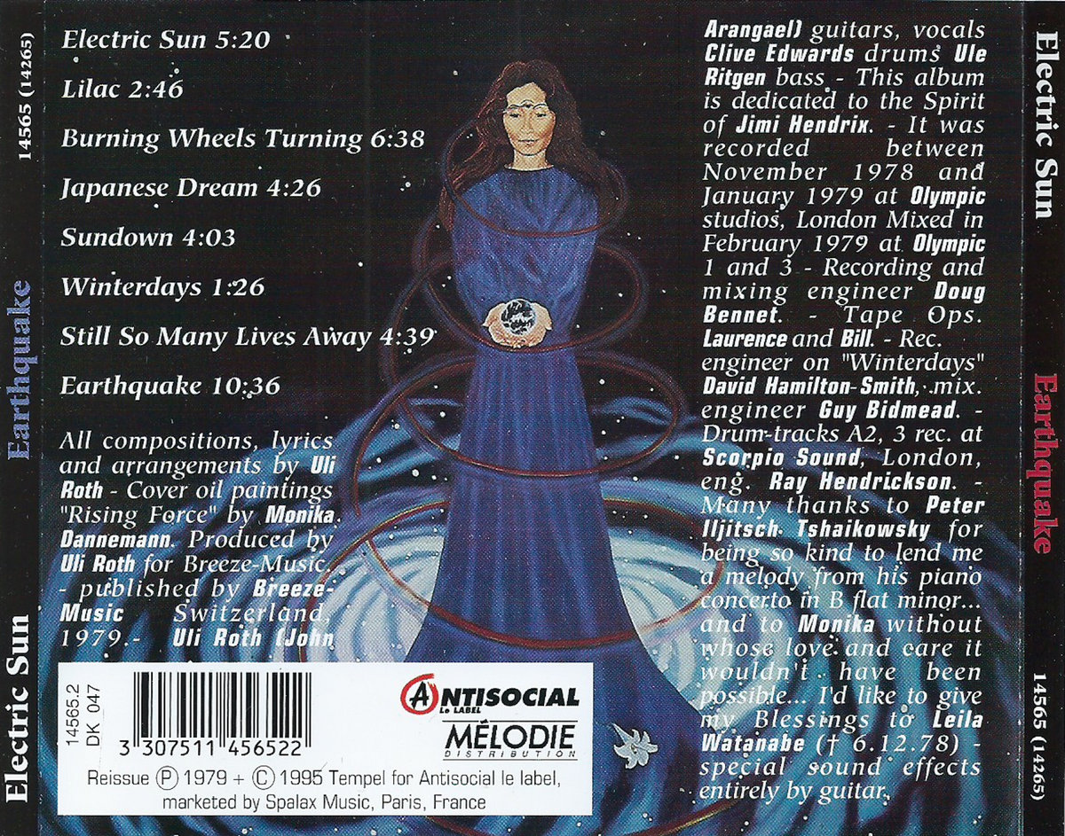 Earthquake (Electric Sun) ELECTRIC SUN Guy SEGERS