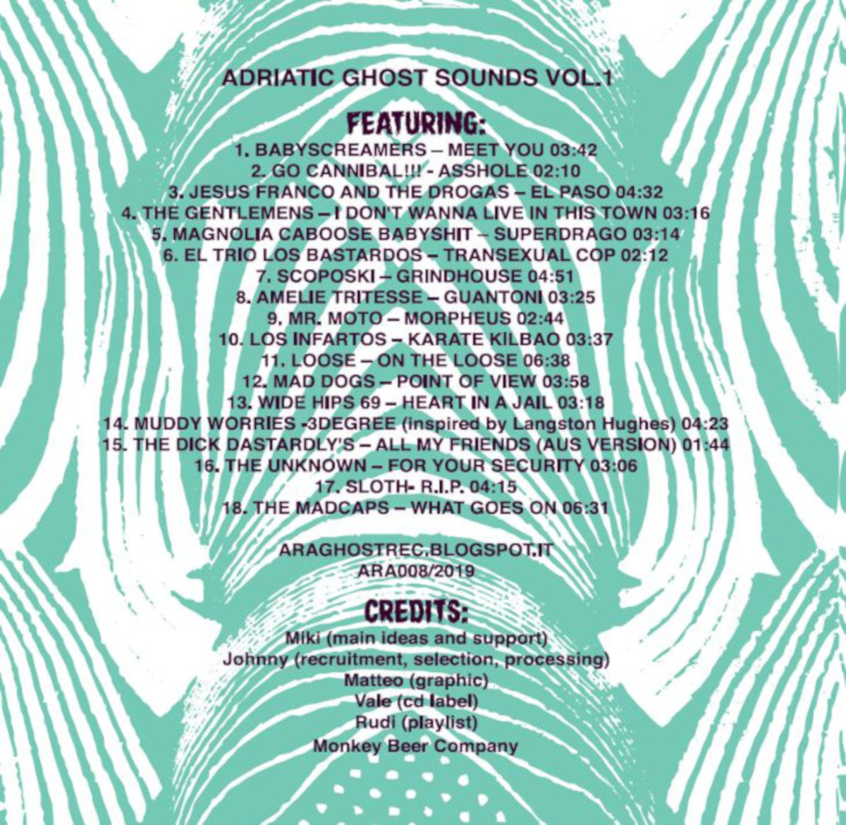 ADRIATIC GHOST SOUNDS Vol.1 (V.A.) | Araghost Records 